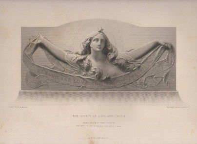 GRABADO DE ARTE. THE SPIRIT OF LOVE AND TRUTH. R. A. ARTLETT, ENGRAVED
