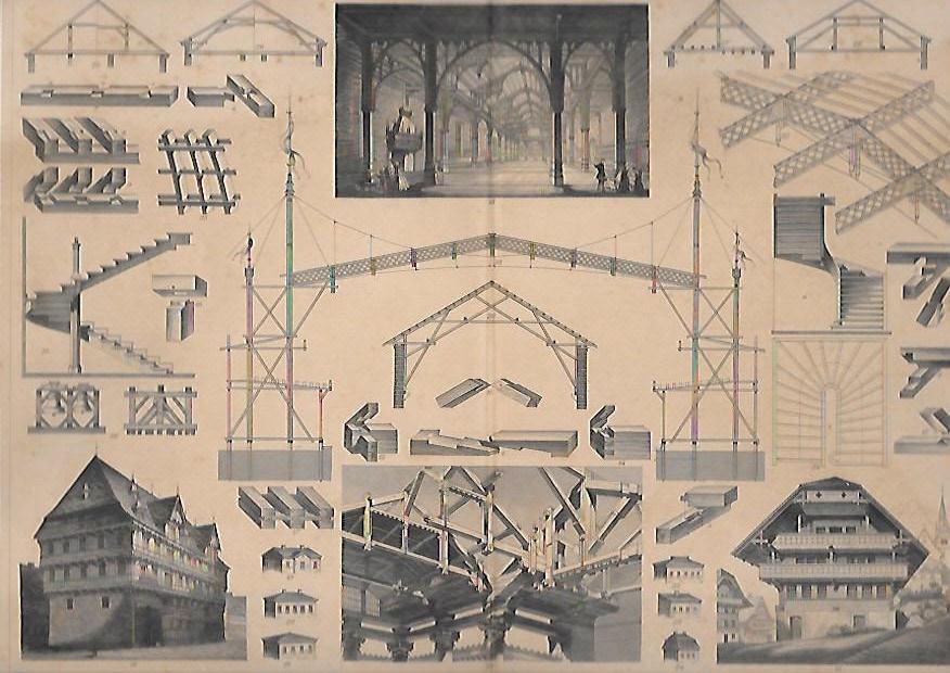 GRABADO DE CONSTRUCCIONES CIVILES. LAMINA Nº 12