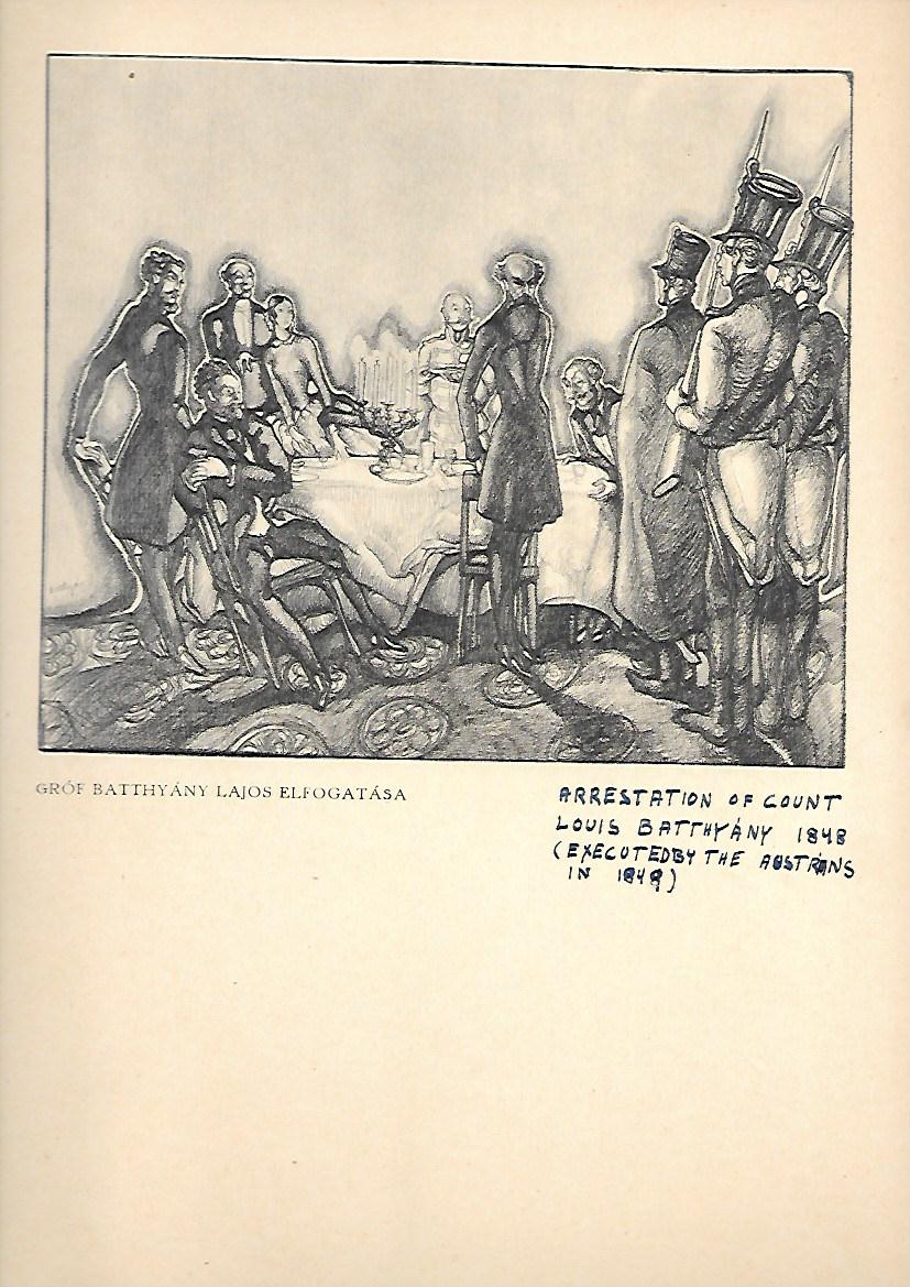 GRABADO DEL CUADRO DEL CONDE GYLA BATTHUANY EN EL MUSEO HUNGARO