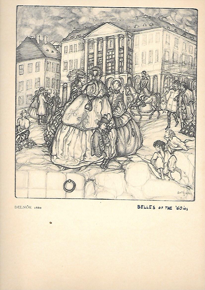 GRABADO DEL CUADRO BELLAS DE LOS AÑOS 60