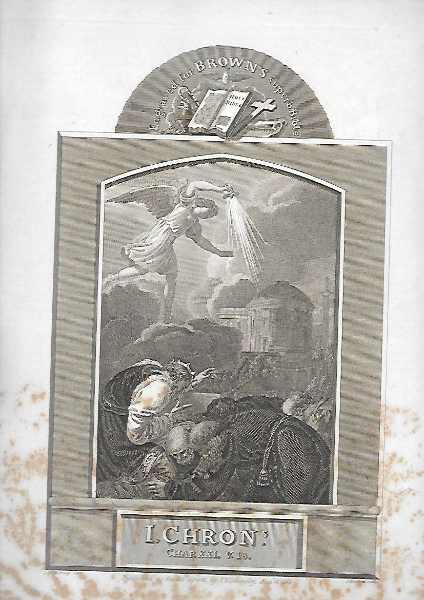 GRABADO DE ELIJA LLEVADO AL CIELO