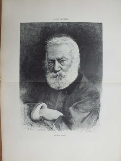 XILOGRAFIA: VICTOR HUGO. ILUSTRACION ARTISTICA
