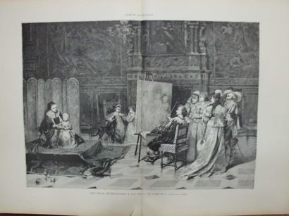 XILOGRAFIA: VAN DICK RETRATANDO A LOS HIJOS DE CARLOS l. CUADRO DE B. GIULIANO