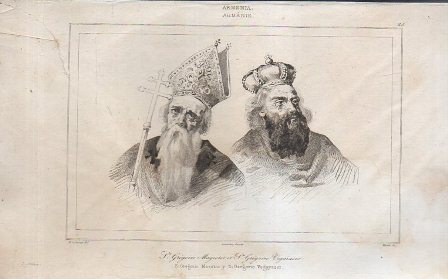 GRABADO VISTA DE ARMENIA DE S.GREGORIO MAESTRO Y S. GREGORIO VEGAYASER