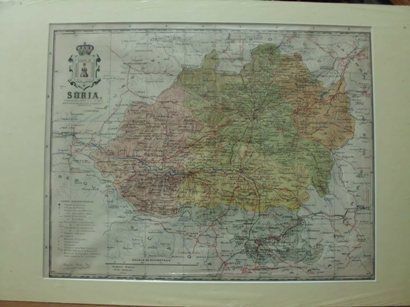MAPA ANTIGO DE LA PROVINCIA DE SORIA. AUTOR BENITO CHIAS INGº. AÑO 1910
