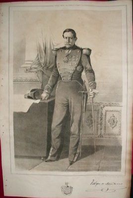 LITOGRAFIA MILITARES. FELIPE DE MENDIUSI. LIT. VALDIVIESO. 39,5x26,5 CM.