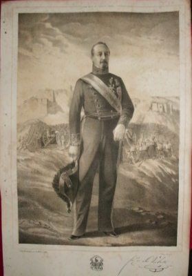 LITOGRAFIA MILITARES. FRANCISCO LES VALLETE. LIT. FOURQUEMIN. 39,5x26,5 CM.