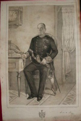 LITOGRAFIA MILITARES. JUAN DE SORIA. LIT. MUGICA. 39,5x26,5 CM.
