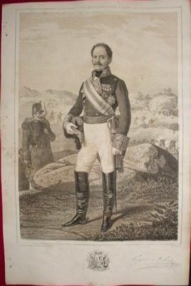 LITOGRAFIA MILITARES. CAYETANO DE URBINA. LIT. BLANCO. 39,5x26,5 CM.