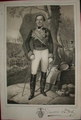 LITOGRAFIA MILITARES. DEMETRIO O'DEILY. LIT. J.J. MARTINEZ. 39,5x26,5 CM.
