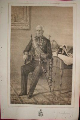 LITOGRAFIA MILITARES. JOSE CORTINES Y ESPINOSA. LIT. LEGRAND. 39,5x26,5 CM.