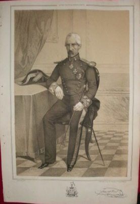 LITOGRAFIA MILITARES. JUAN DE VIAL. LIT. S. GONZALEZ. 39,5x26,5 CM.