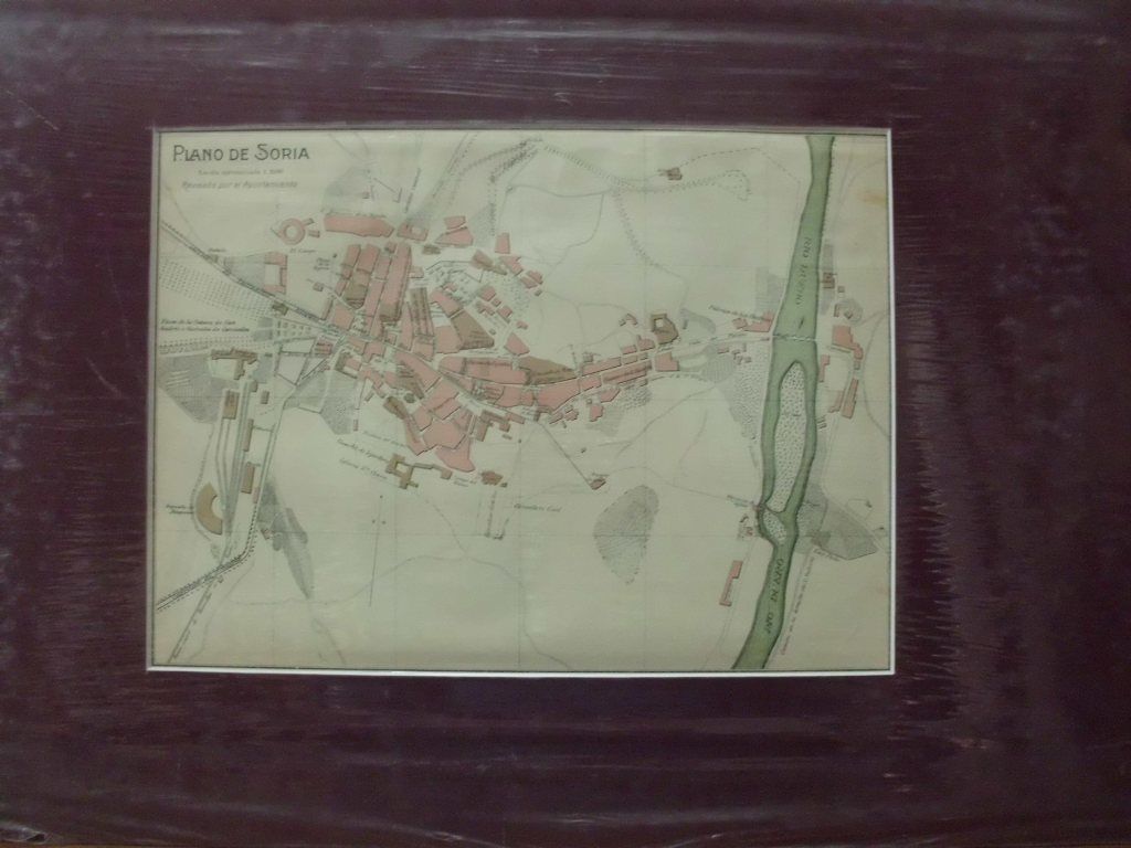 PLANO ANTIGUO DE LA CIUDAD DE SORIA. ALBERTO MARTIN EDITOR. AÑO 1907