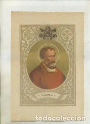 CROMOLITOGRAFIA DE PAPAS. S. CELESTINO V