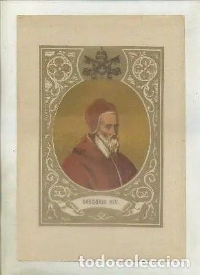 CROMOLITOGRAFIA DE PAPAS. GREGORIO XlV