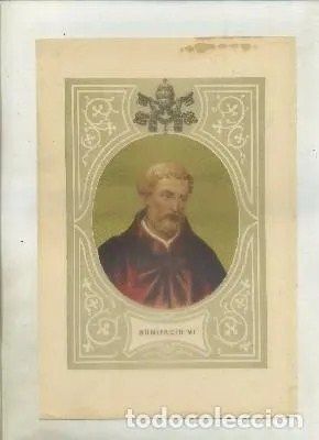 CROMOLITOGRAFIA DE PAPAS. BONIFACIO Vl