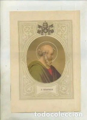 CROMOLITOGRAFIA DE PAPAS. S. BONIFACIO