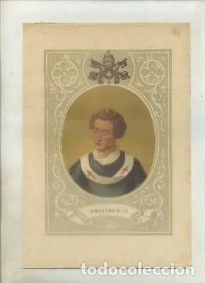CROMOLITOGRAFIA DE PAPAS. ANASTASIO lll