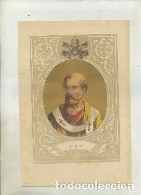 CROMOLITOGRAFIA DE PAPAS. LEON Vll