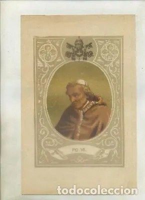 CROMOLITOGRAFIA DE PAPAS. PIO Vll