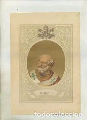 CROMOLITOGRAFIA DE PAPAS. ESTEBAN lV
