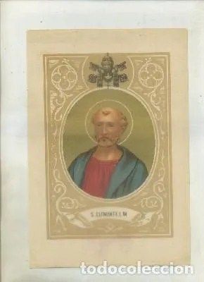 CROMOLITOGRAFIA DE PAPAS. S. CLEMENTE I. M
