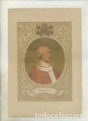 CROMOLITOGRAFIA DE PAPAS. NICOLAS V