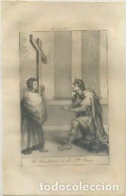 GRABADO MUJERES DE LA BIBLIA. SUSANA. AÑO 1850-60