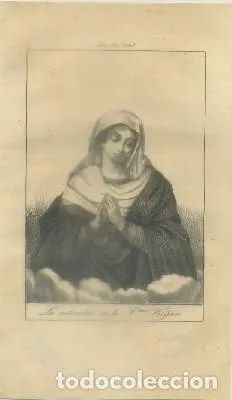 GRABADO MUJERES DE LA BIBLIA. LA SAMARITANA. AÑO 1850-60