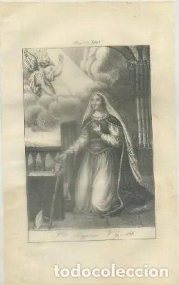 GRABADO MUJERES DE LA BIBLIA. ATHALIA. AÑO 1850-60