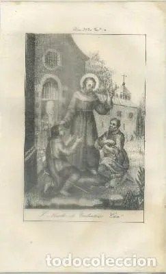 GRABADO MUJERES DE LA BIBLIA. ELISABETH. AÑO 1850-60