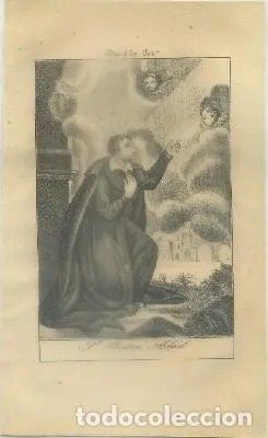 GRABADO MUJERES DE LA BIBLIA. MARTA. AÑO 1850-60