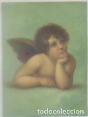 CROMOLITOGRAFIA RELIGIOSA: ANGELITO. AÑO 1900 APROX.