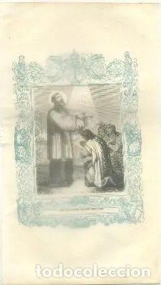 LITOGRAFIA RELIGIOSA: SAN FRANCISCO JAVIER. CONFESOR