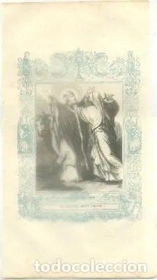LITOGRAFIA RELIGIOSA: SAN SATURNINO. OBISPO Y MARTIR