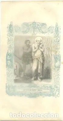 LITOGRAFIA RELIGIOSA: SAN SEVERIANO. OBISPO Y MARTIR
