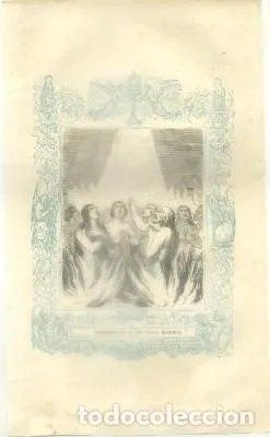 LITOGRAFIA RELIGIOSA: CONMEMORACION DE LOS FIELES DIFUNTOS