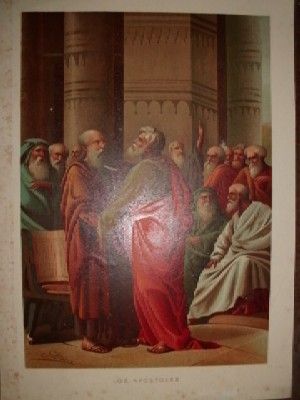 CROMOLITOGRAFIA RELIGIOSA: LOS APOSTOLES