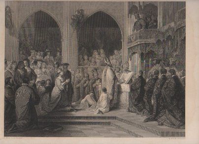 GRABADO RELIGIOSO. THE INSTALLATION. W. TAYLOR, ENGRAVER