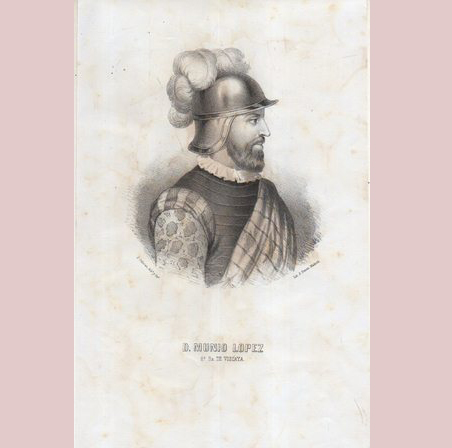 LITOGRAFIAS RETRATO. D.MUNIO LOPE. 2º SR. DE VIZCAYA