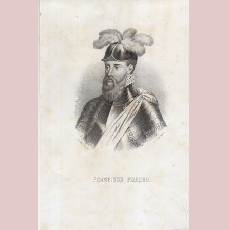 LITOGRAFIAS RETRATO. FRANCISCO PIZARRO