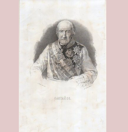 LITOGRAFIAS RETRATO. GENERAL CASTAÑOS