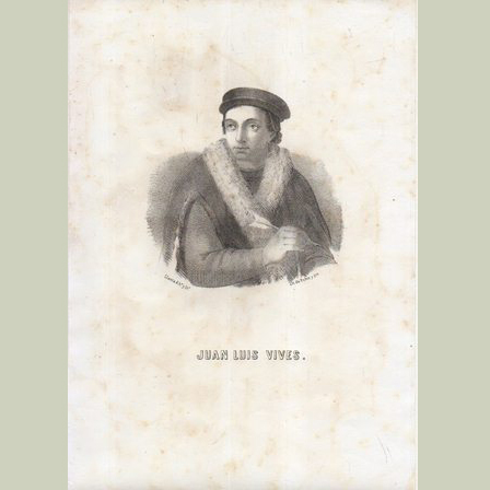 LITOGRAFIAS RETRATO. JUAN LUIS VIVES