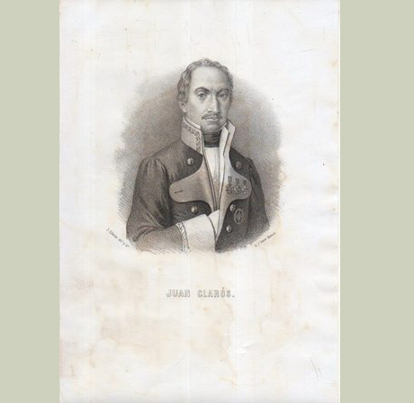 LITOGRAFIAS RETRATO. JUAN CLARÓS