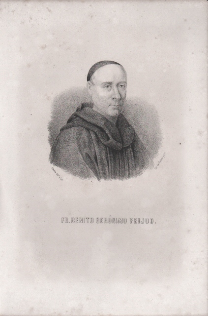 LITOGRAFIA DE FRAY BENITO GERONIMO FEIJOO. 1850. LITOGRAFIA DE RUBIO Y CIA