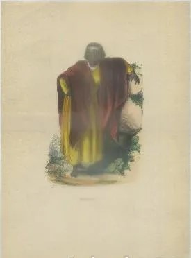 LITOGRAFIA TIPOS Y COSTUMBRES. ABYSSINIENNE. LIT. ILUMINADA