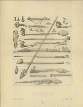 LITOGRAFIA TIPOS Y COSTUMBRES. AFRIQUE