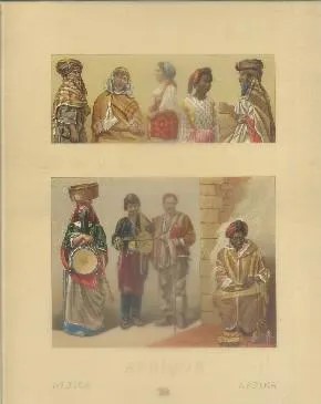 LITOGRAFIA TIPOS Y COSTUMBRES. AFRIQUE
