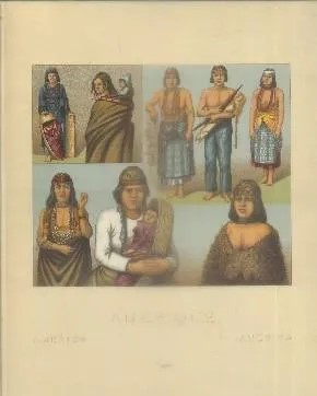 LITOGRAFIA TIPOS Y COSTUMBRES. AMERIQUE