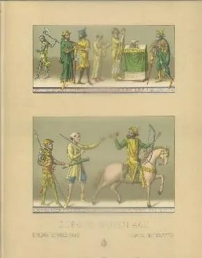 LITOGRAFIA TIPOS Y COSTUMBRES. EUROPE - MOYEN - AGE